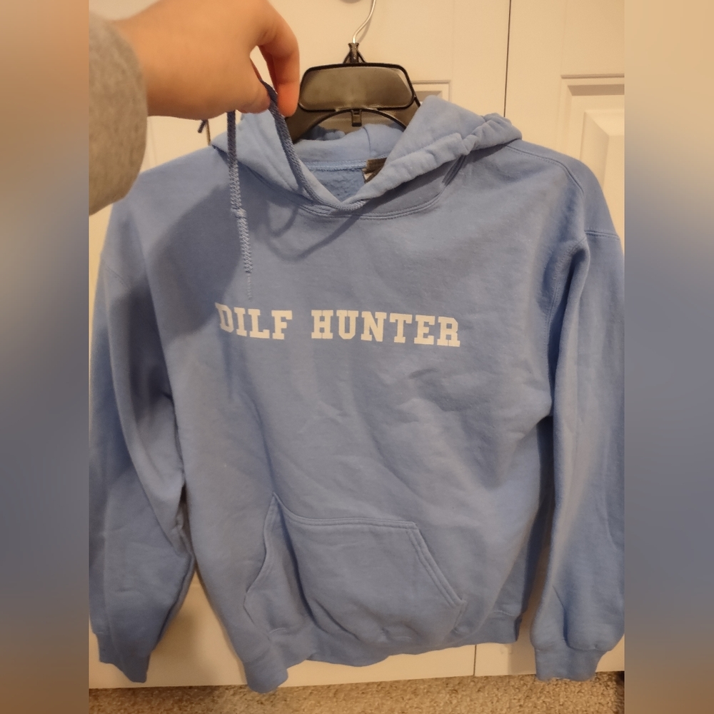 DILF hunter sweatshirt blue funny